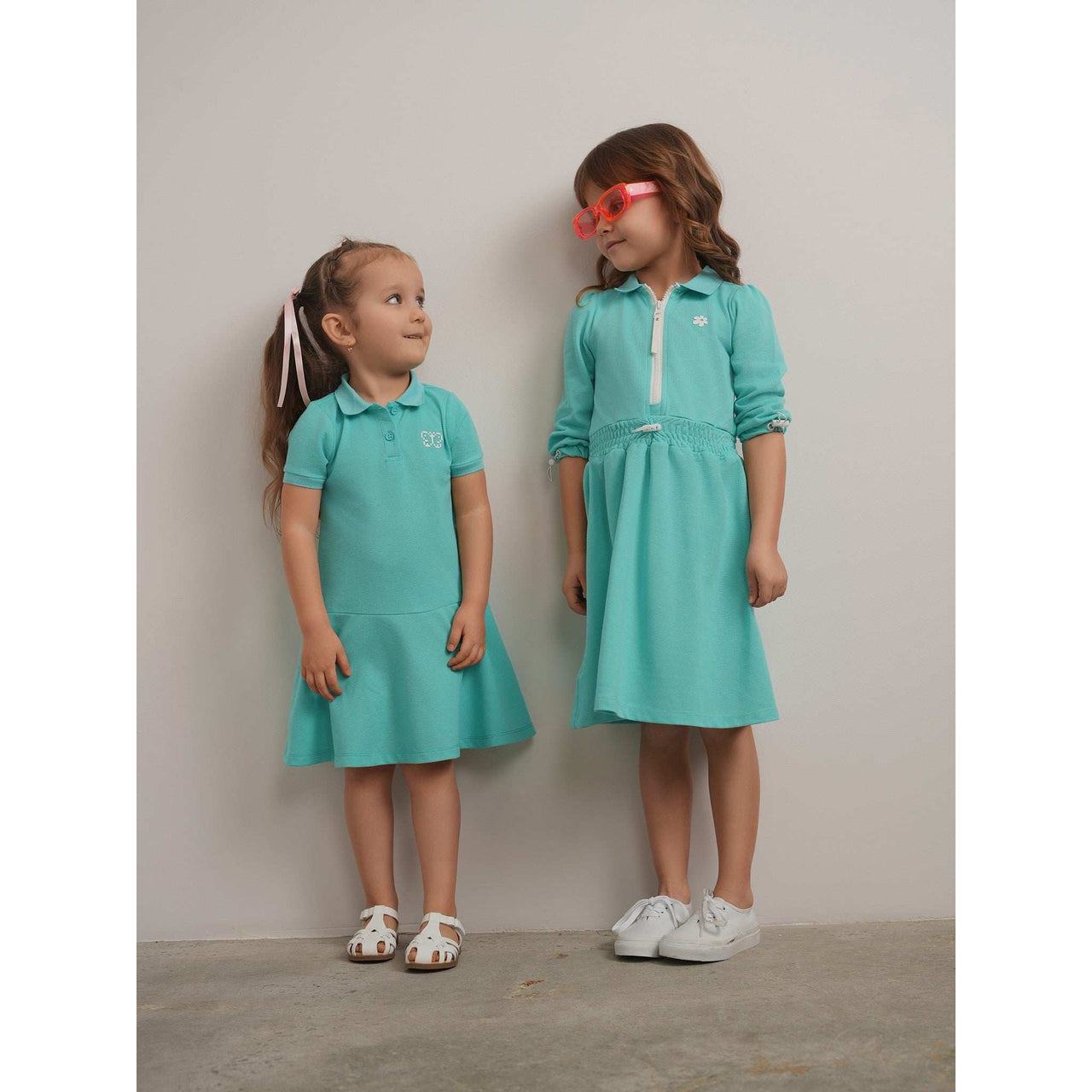 Pique Polo Dress - Kidichic