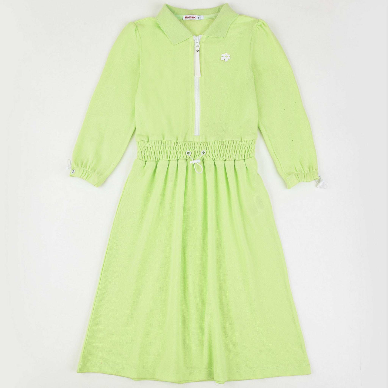 Pique Zipper Dress - Kidichic