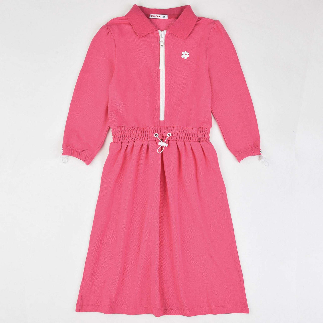 Pique Zipper Dress - Kidichic