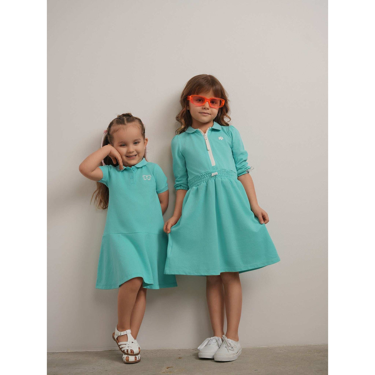 Pique Zipper Dress - Kidichic