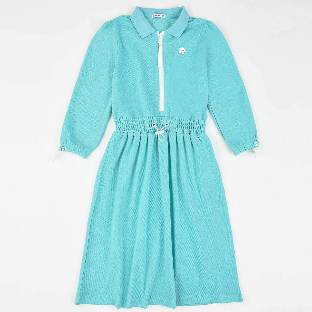 Pique Zipper Dress - Kidichic