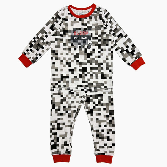 Pixel Print LS Pajamas - Kidichic