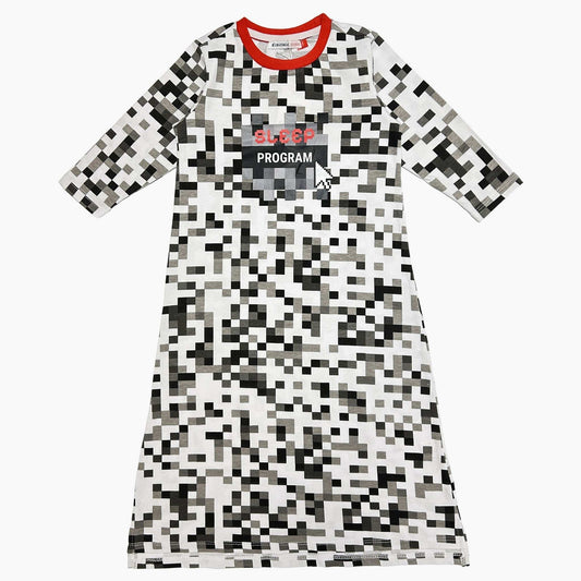 Pixel Print Nightgown - Kidichic