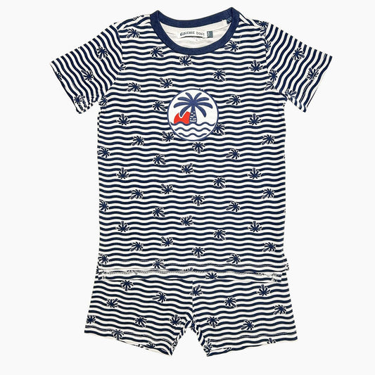 Pixel Print PJ Shorts Set - Kidichic