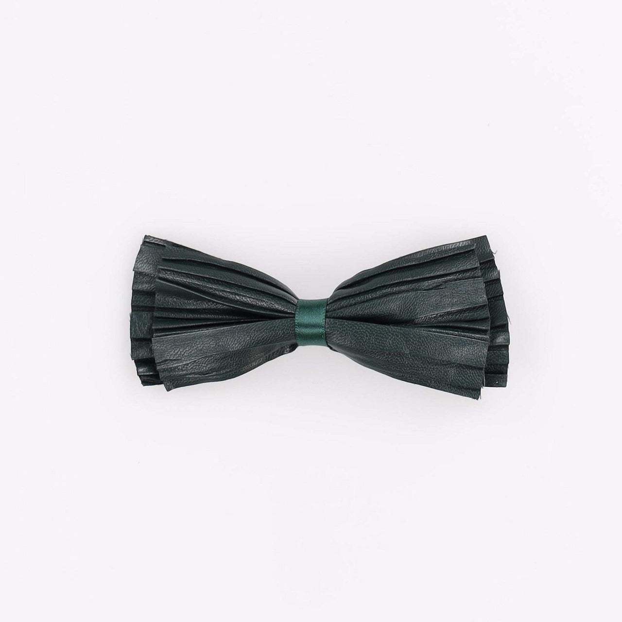 Pleated PU Bow Clip - Kidichic