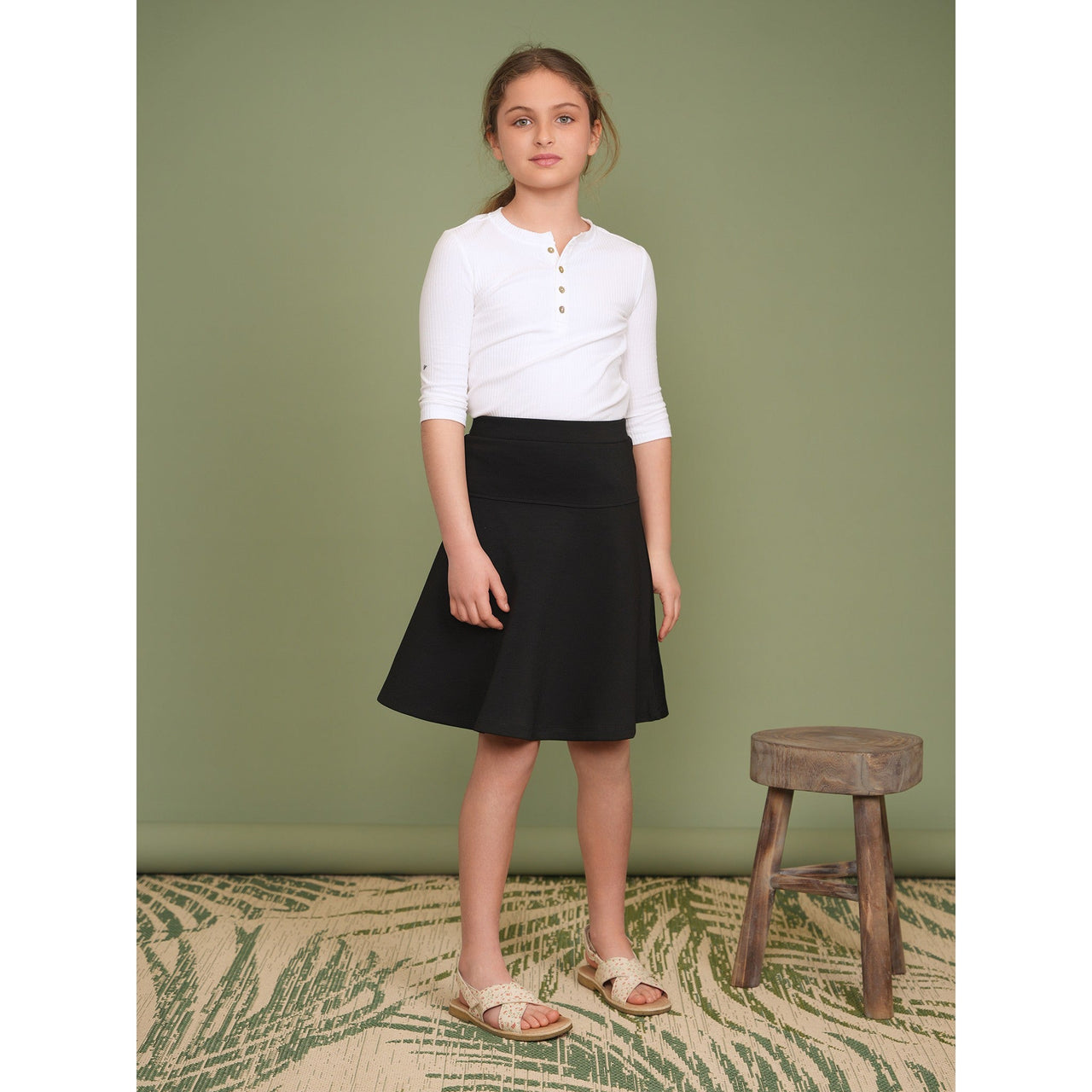 Ponte Flare Skirt - Kidichic