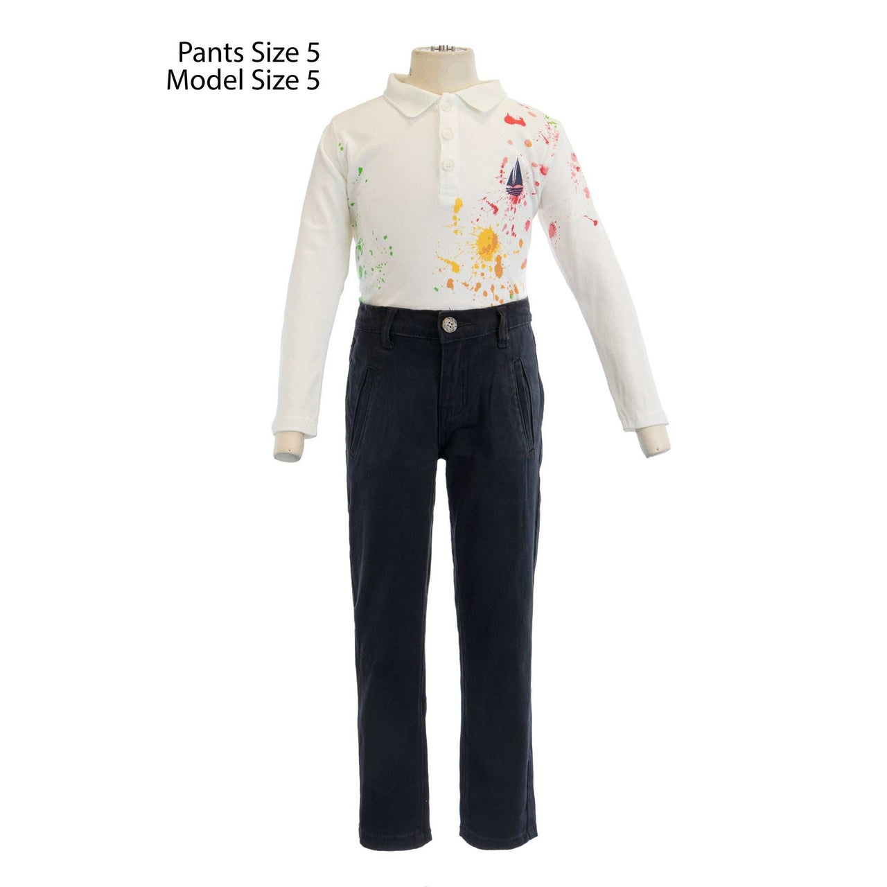 Regular Fit Basic Pants - Kidichic