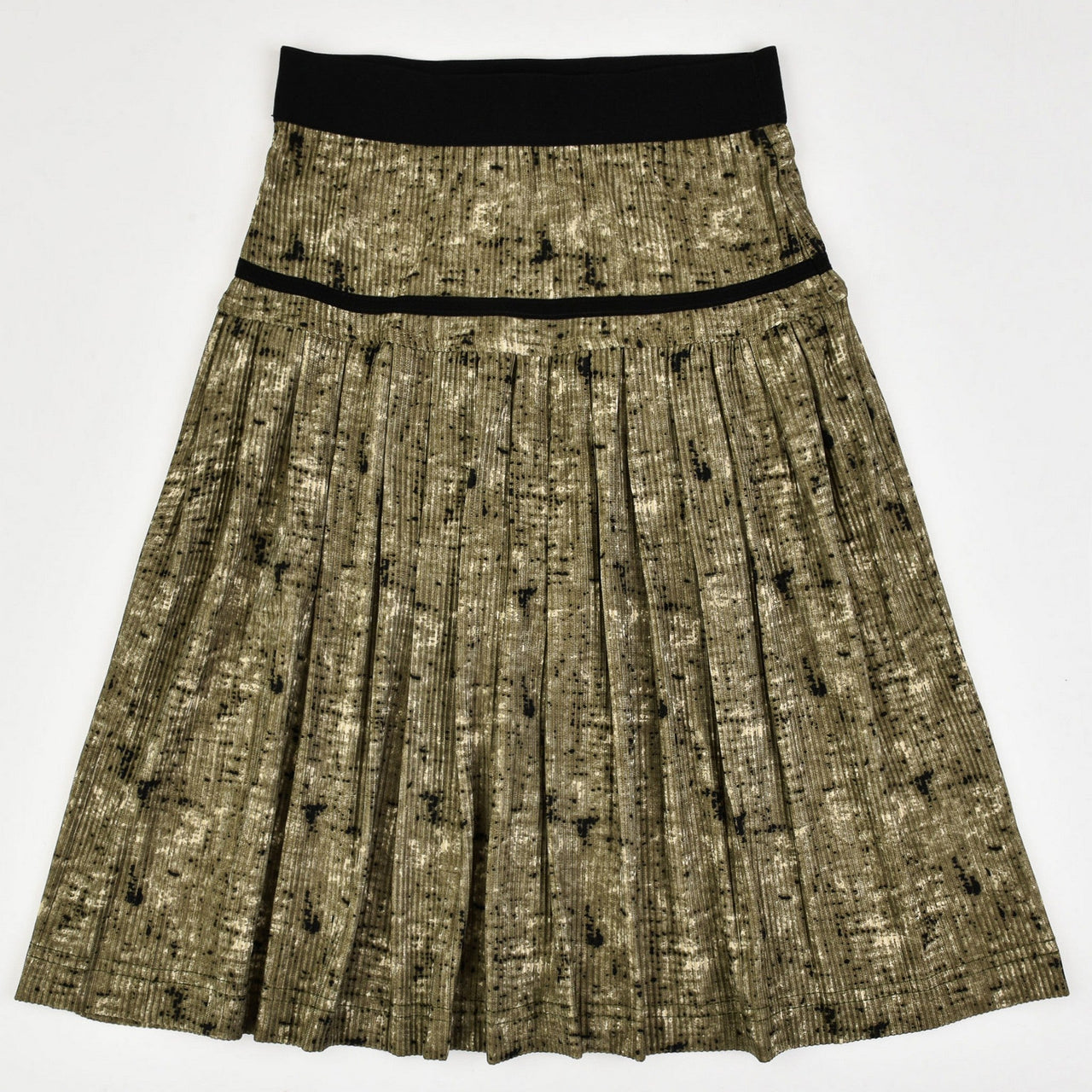 Rib Combo Print Skirt - Kidichic