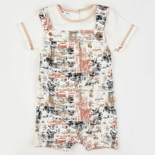 Rib Print Overall - Kidichic