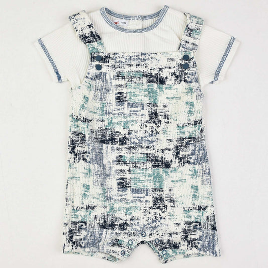 Rib Print Overall - Kidichic