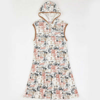 Rib Print Pinafore - Kidichic