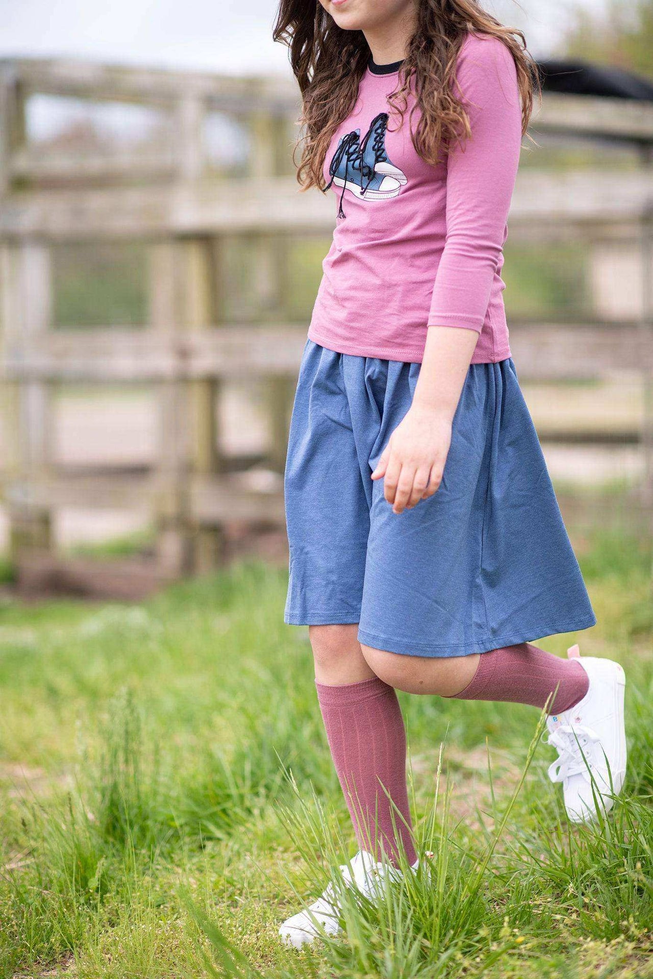 Ribbed Knee socks - Kidichic