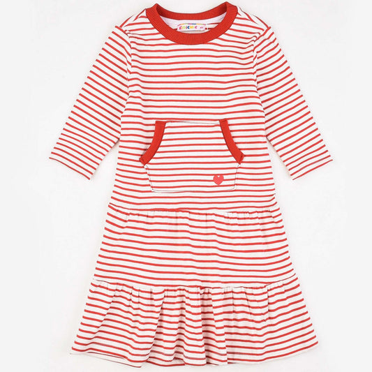 Ruffles Striped Dress - Kidichic