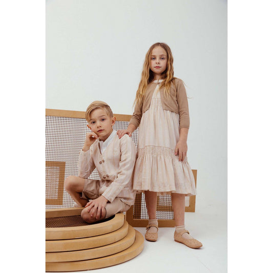 Shiloh Linen Cardigan Dress - Kidichic