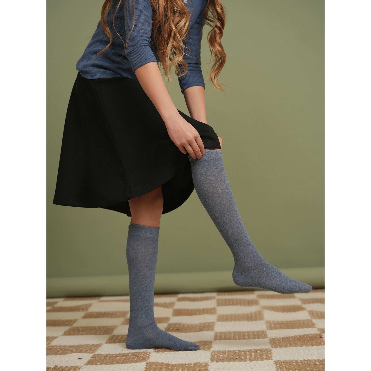 Solid Knee Socks - Kidichic