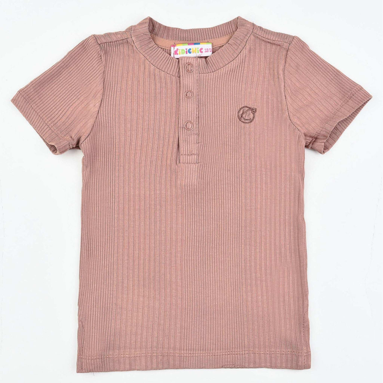 S.S Basic Rib Shirt - Kidichic