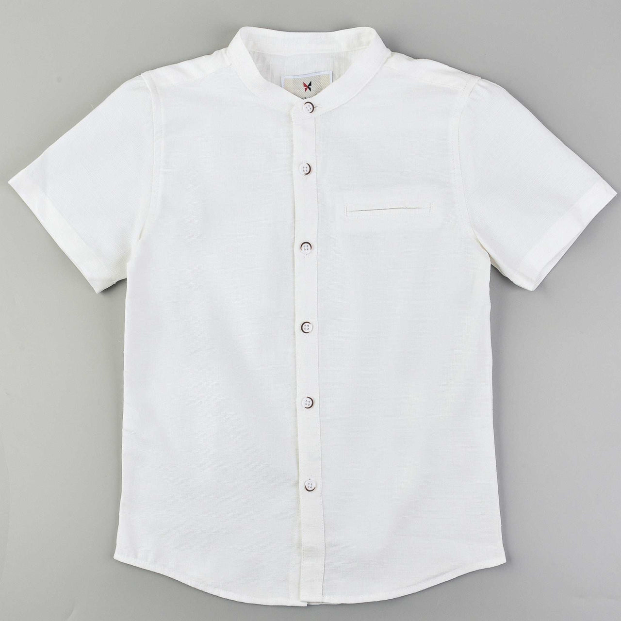 S.S Mandarin Collar Shirt – Kidichic