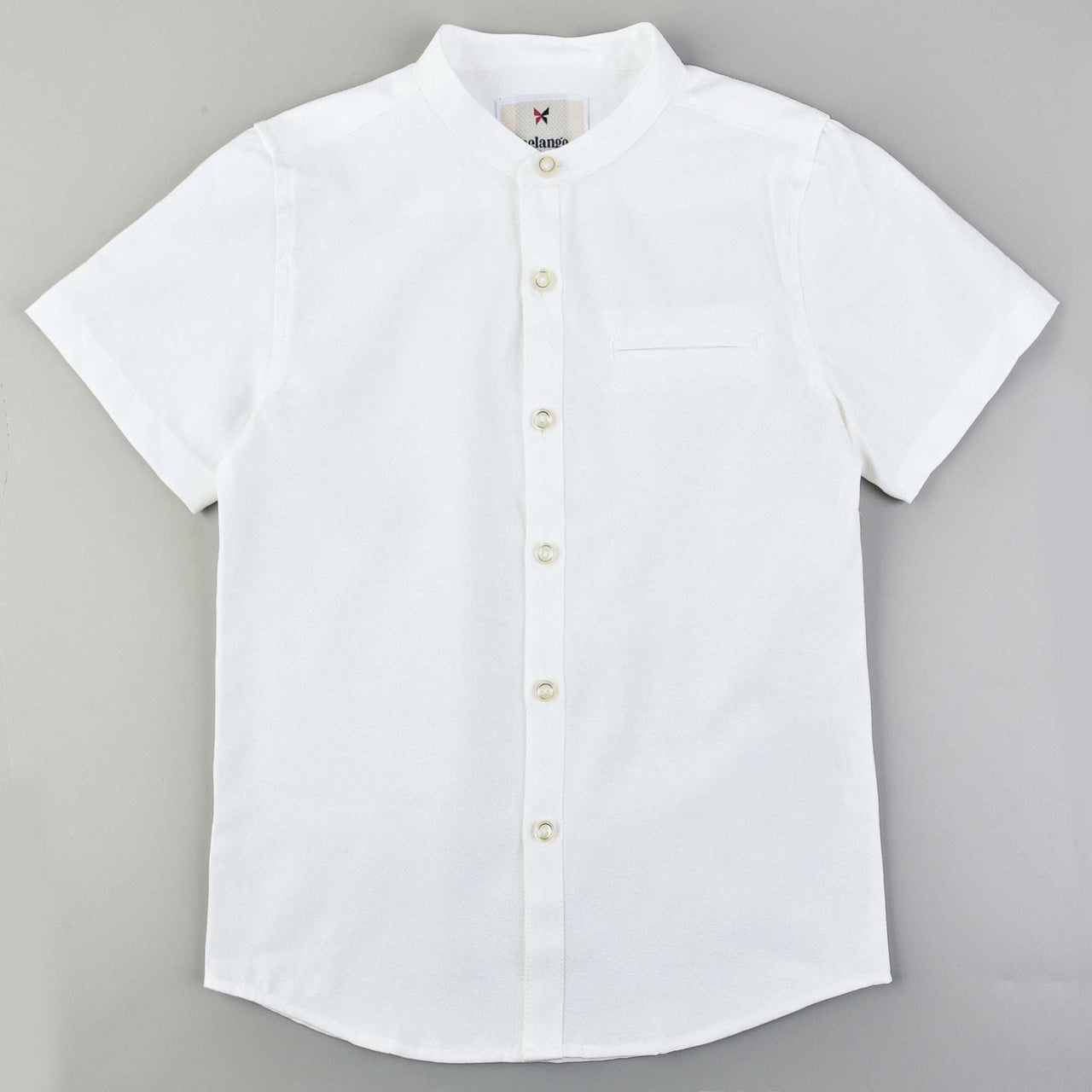 S.S Mandarin Collar Shirt - Kidichic