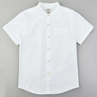 S.S Mandarin Collar Shirt - Kidichic
