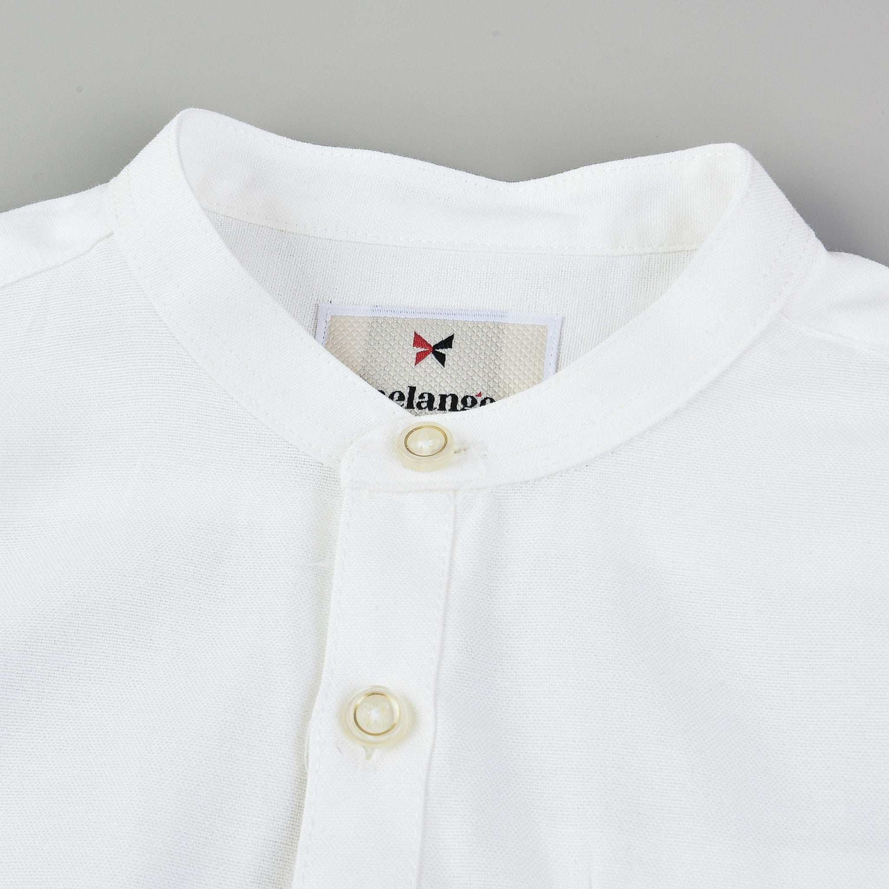 S.S Mandarin Collar Shirt - Kidichic