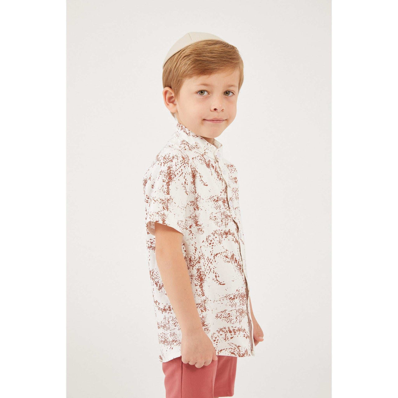 S.S Modal Print Shirt - Kidichic