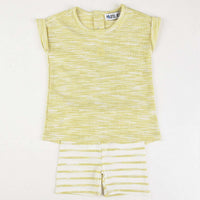 S.S Rib Striped Set - Kidichic