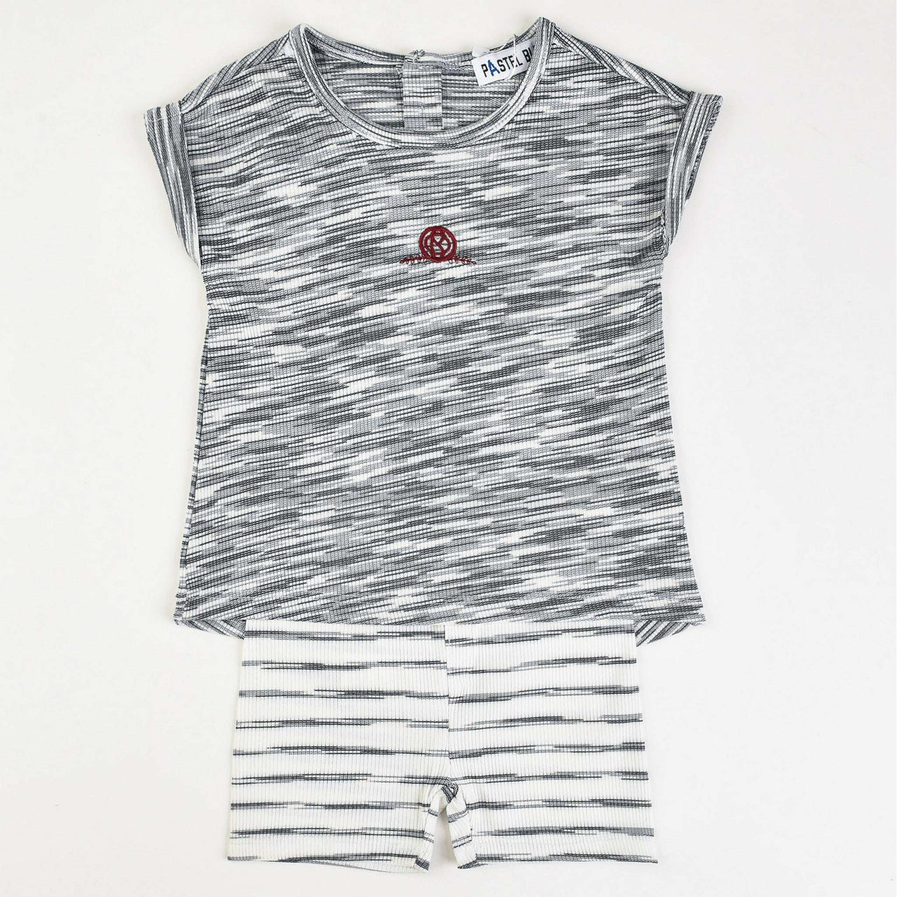S.S Rib Striped Set - Kidichic