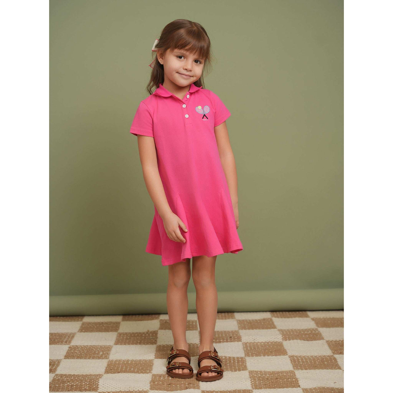 S.S Tennis Polo Dress - Kidichic