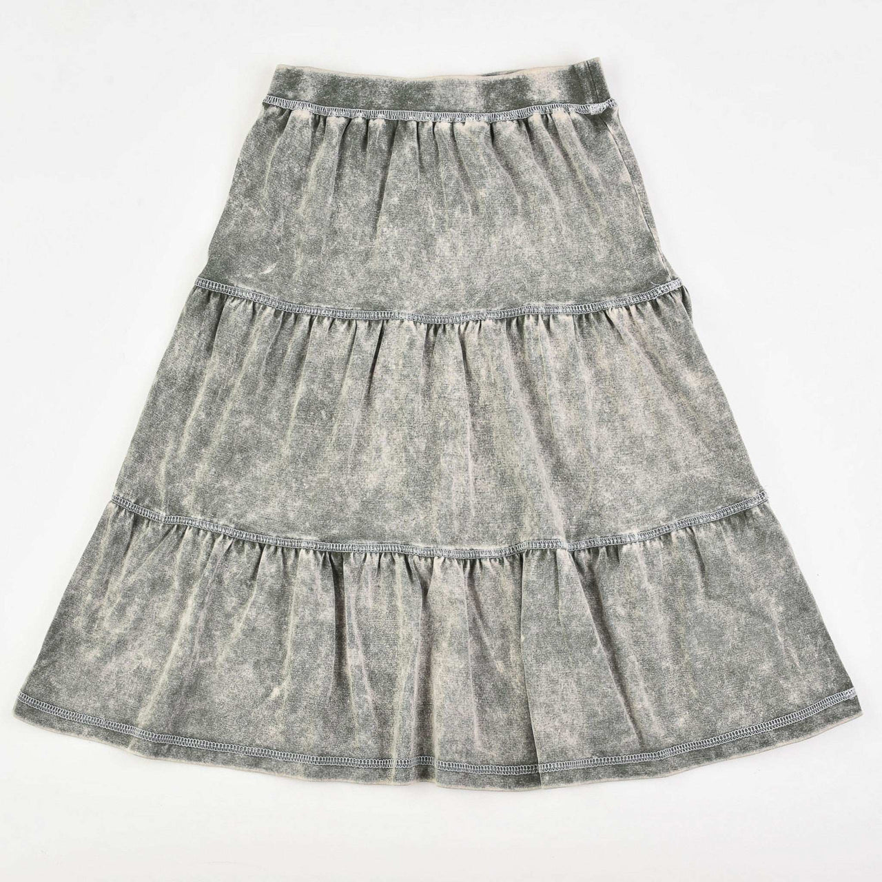 Stone Wash Layers Skirt - Kidichic