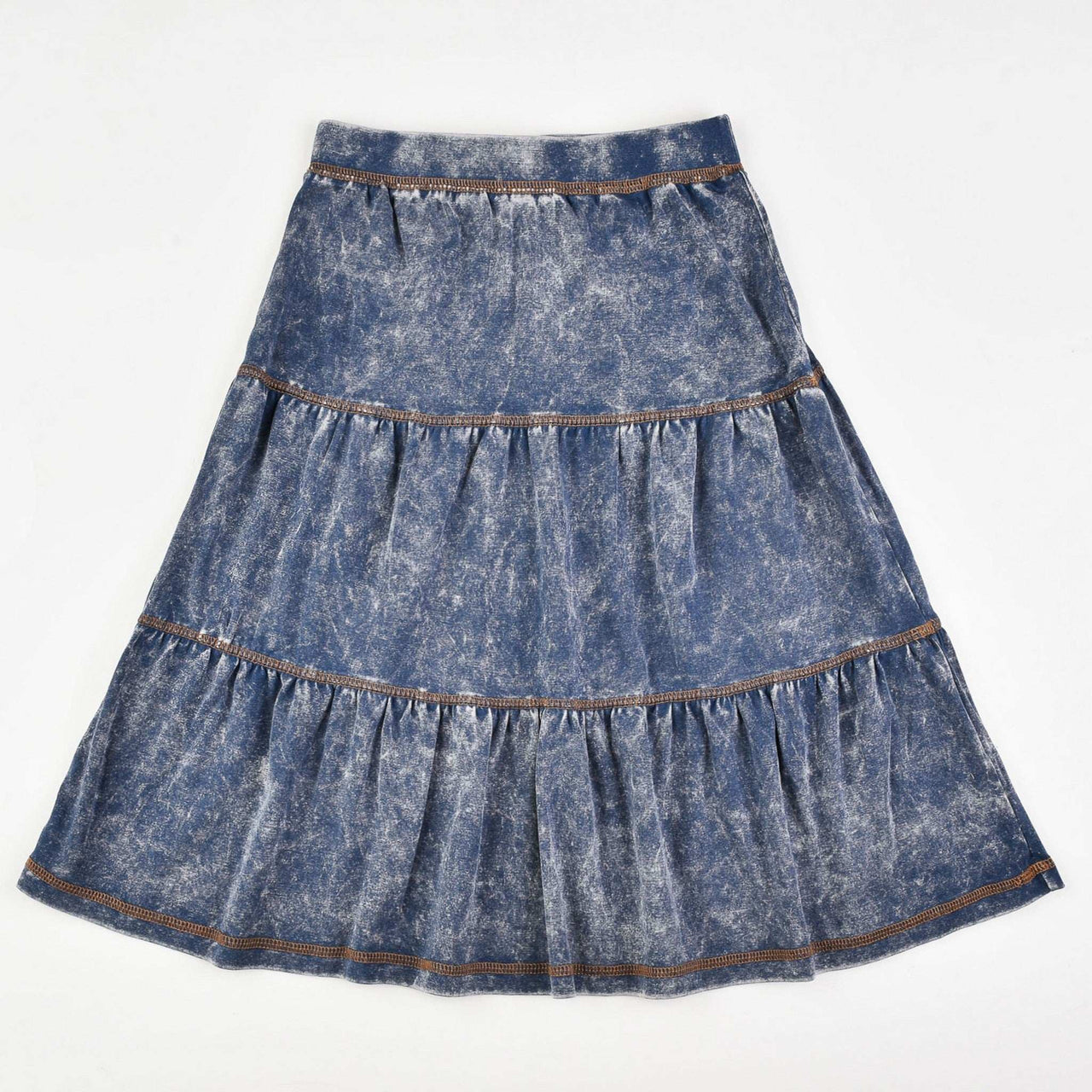 Stone Wash Layers Skirt - Kidichic
