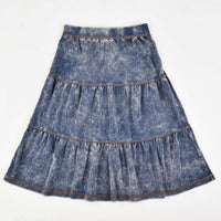 Stone Wash Layers Skirt - Kidichic