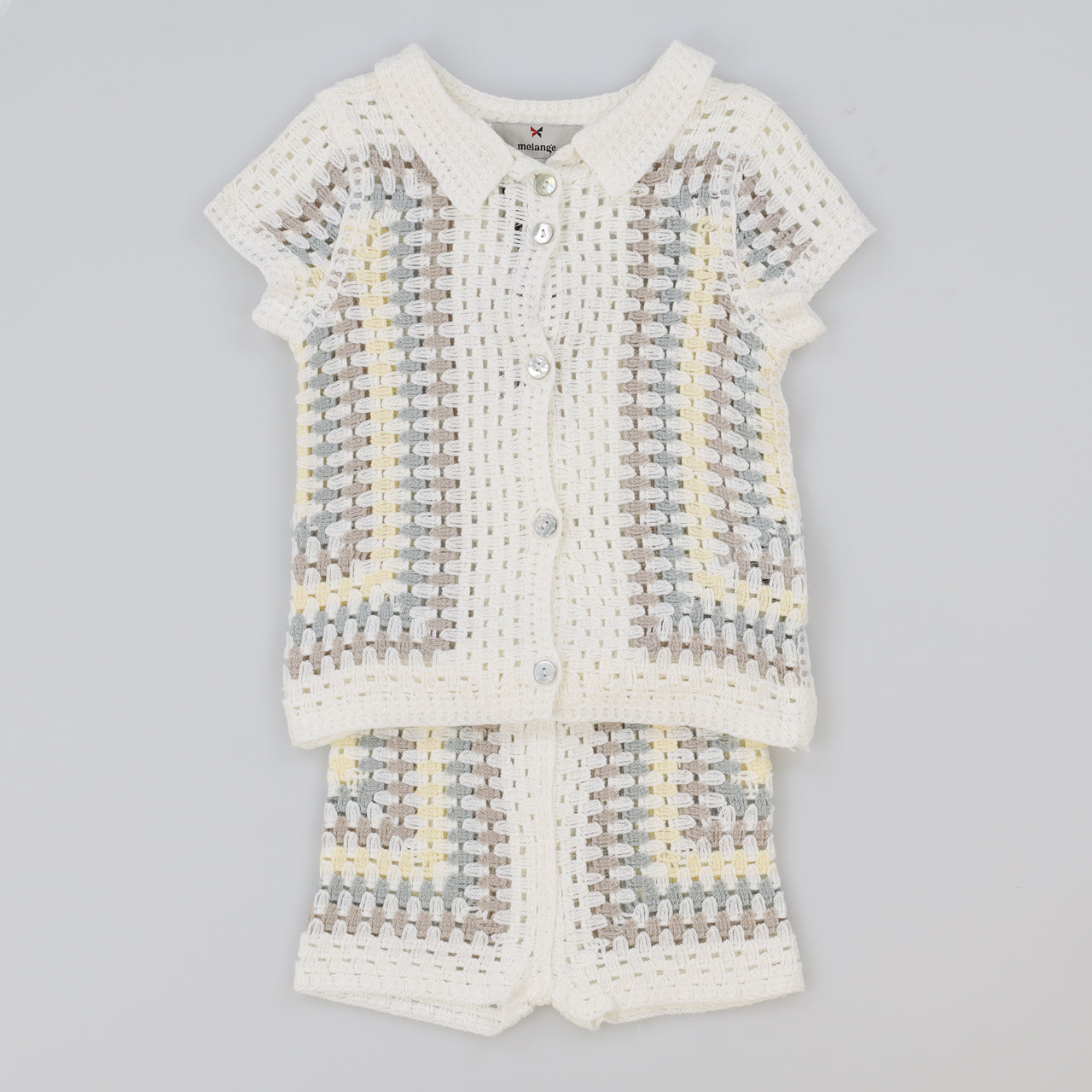 Melange Retro Crochet Baby Set