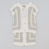 Melange Retro Crochet Baby Set