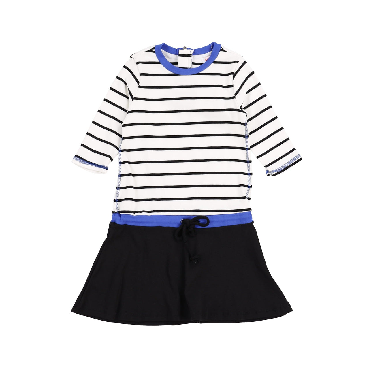 Stripe Drawstring Dress - Kidichic