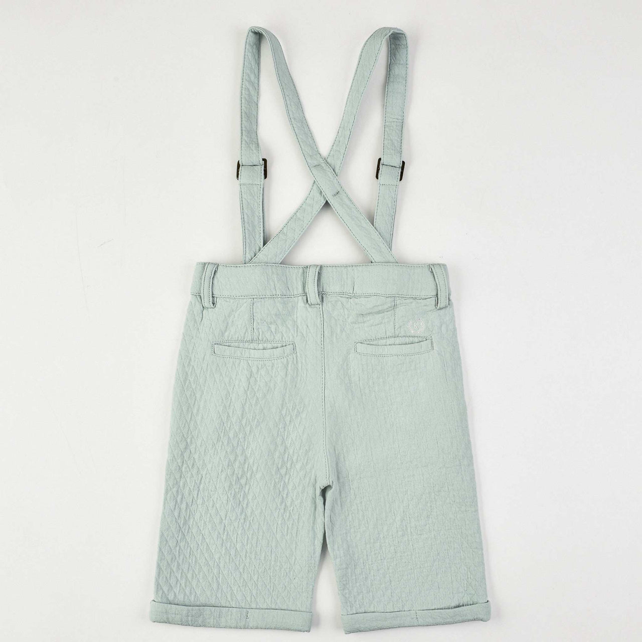 Texture Suspender Shorts - Kidichic