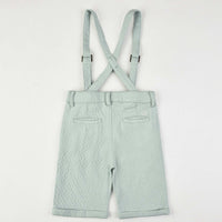 Texture Suspender Shorts - Kidichic