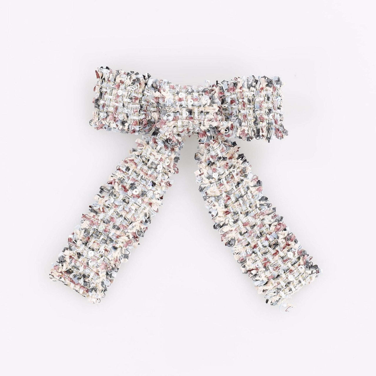 Tweed Bow Clip - Kidichic