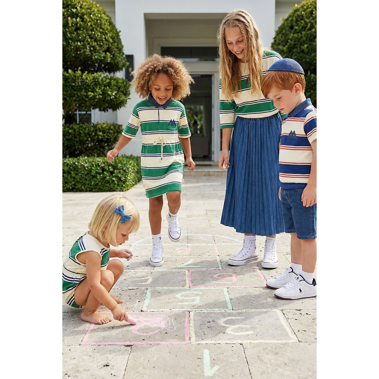 Melange Striped Dress