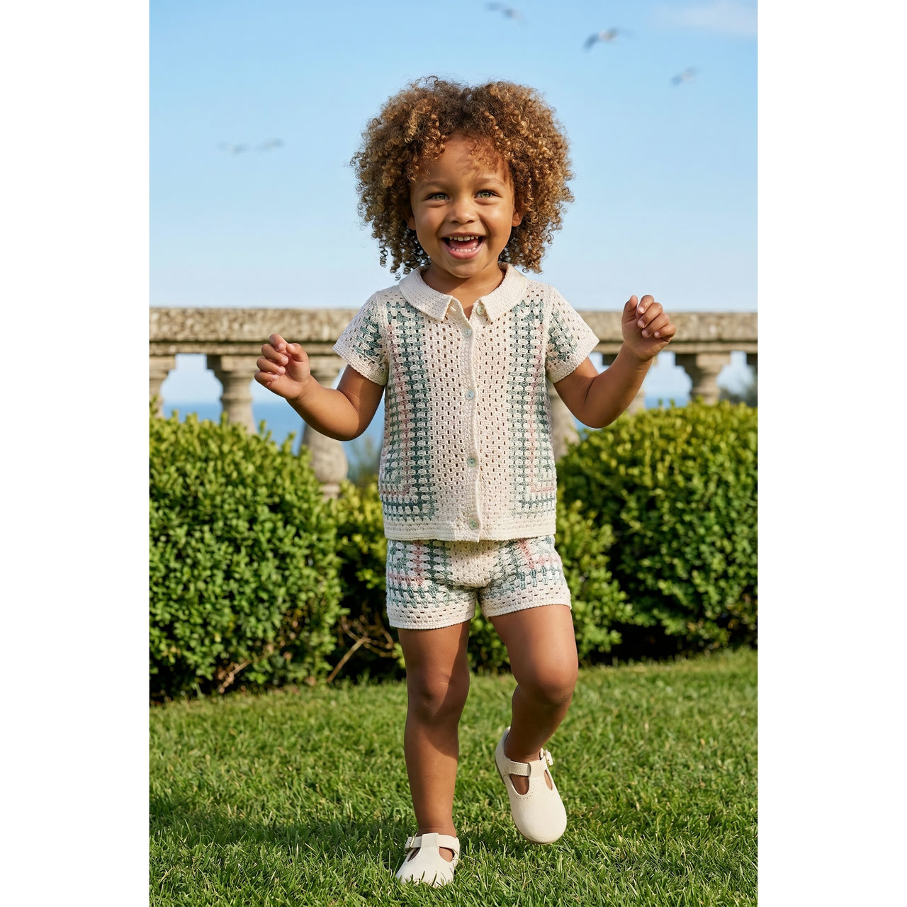 Melange Retro Crochet Baby Set