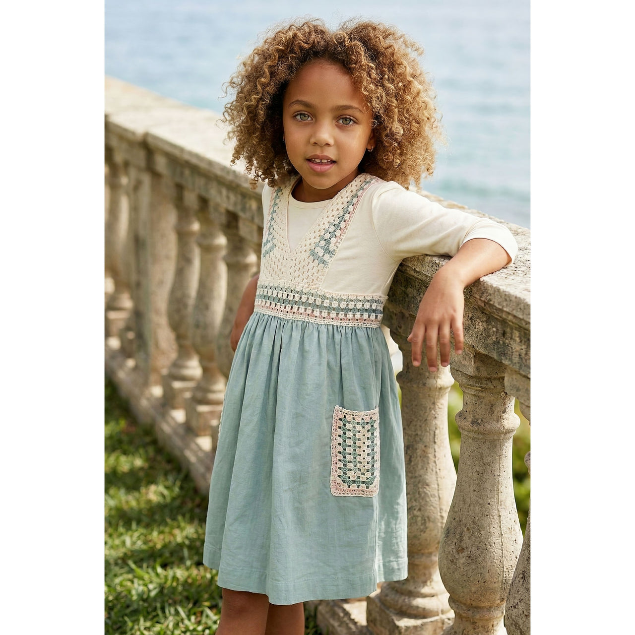 Melange Retro Crochet Jumper