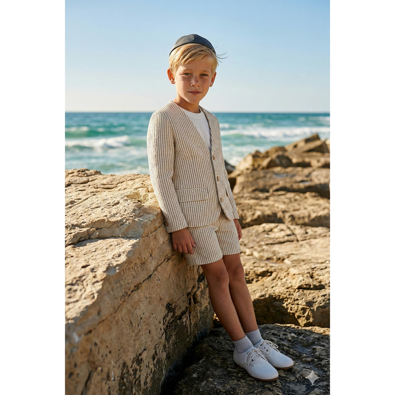 Melange Stripe Blazer