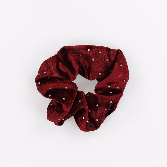 Velvet Zircon Scrunchie - Kidichic