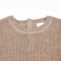Waffle Knit Baby Onesie - Kidichic