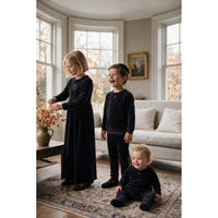 Boys Velvet Knit Robe Set