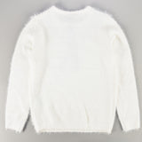 Angora Bow Collar Sweater - Kidichic
