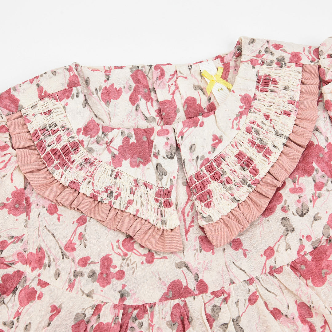 Baby Floral Collar Dress - Kidichic