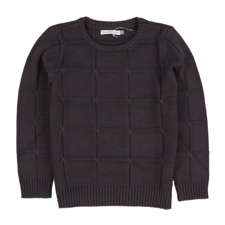 Boys Knit Square Sweater - Kidichic