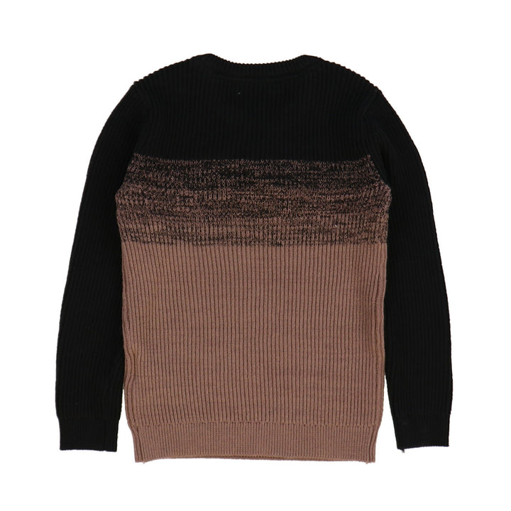 Boys Winter Ombre Ribbed Sweater - Kidichic