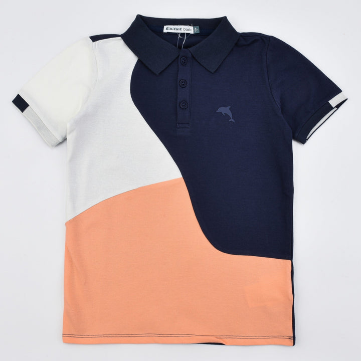 Color Combo S.S Polo Shirt - Kidichic