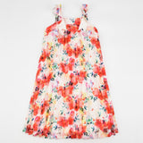 Floral Chiffon Pleated Dress - Kidichic